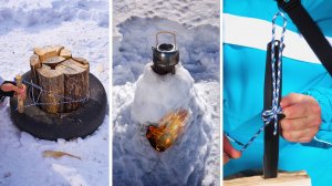 ОТЛИЧНЫЕ бушкрафт ИДЕИ для похода и ВЫЖИВАНИЯ о которых ты не знал!