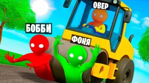 ЗАКАТАЛ В АСФАЛЬТ! ПЛАСТИЛИНОВЫЕ ЧЕЛОВЕЧКИ ПРОТИВ ОПАСНОЙ ТЕХНИКИ