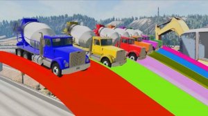 Мультики для детей про грузовые машинки бетономешалки. Яркие Мультики про машинки для мальчиков #1