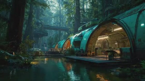 Biosphere Lost 2 _ Deep Calming Sci-Fi Ambient Music _ 4K