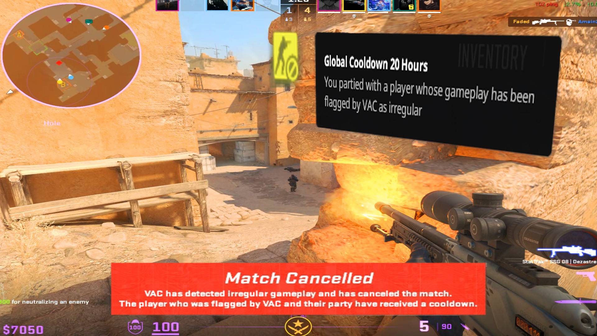 VAC за игру с SSG 🔥 VACLIVE сработал из-за игры с SSG