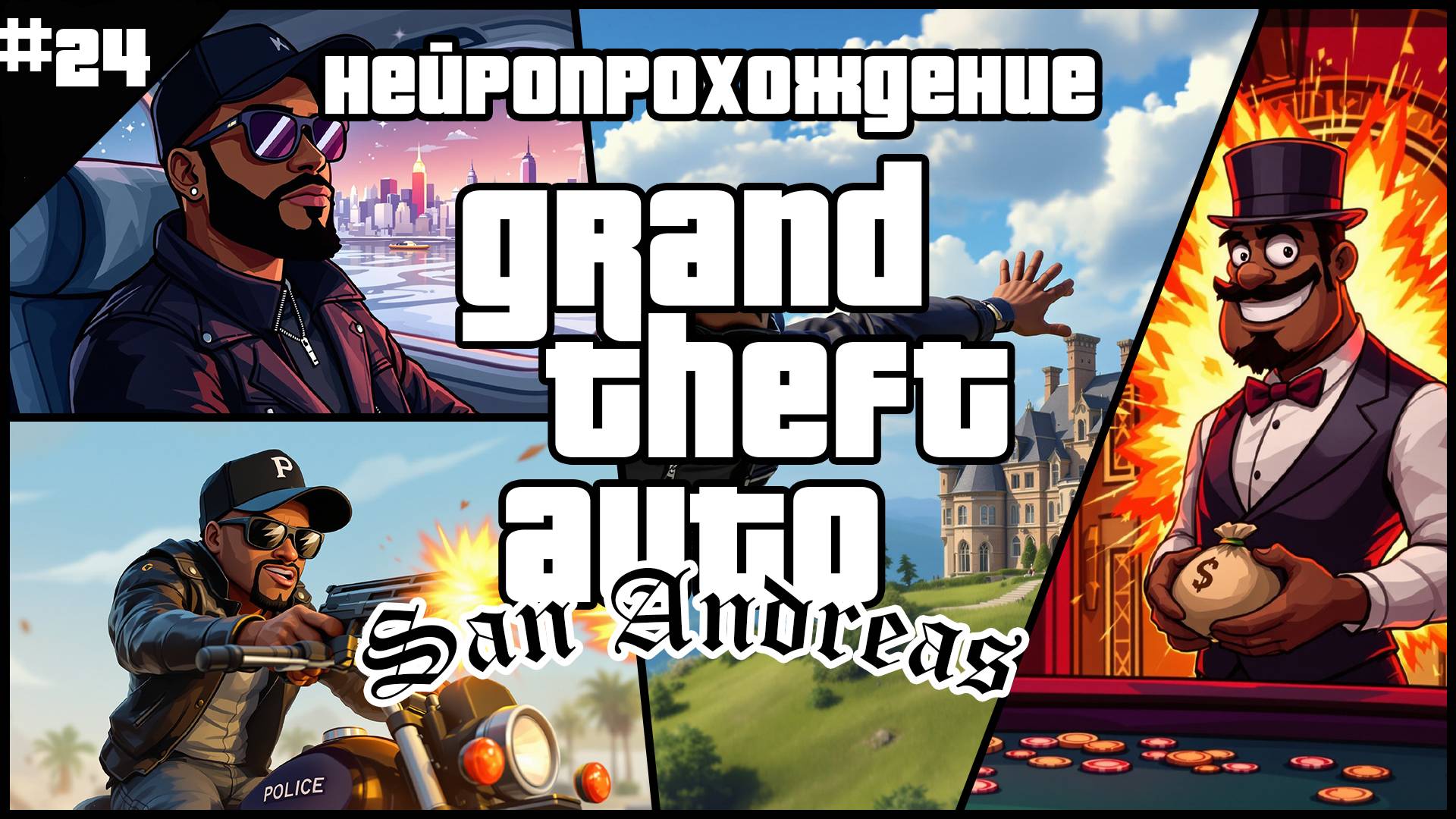 НЕЙРОПРОХОЖДЕНИЕ GTA SAN ANDREAS // #24 // С ВЕРШИНЫ К ИСТОКАМ