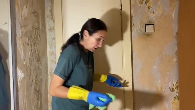 Ремонт в квартире. Моем дверь перед покраской. Истории из моей жизни