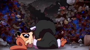 песня,кошмарные твари на другом языке.