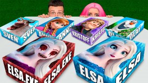 не открывай НОВЫЙ лего набор ELSA, ANNA, OLAF, KRISTOFF в 3:00 НОЧИ !!