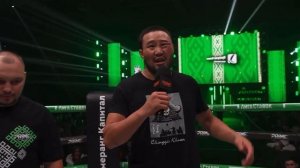 ⚡️Тагар Намсараев вышел в ринг и принёс извинения публике за потасовку !