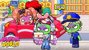 СБЕЖАЛИ СО ШКОЛЫ ЗОМБИ И ПОПАЛИ В НОВЫЙ ПАРК. Аватар ворлд ♥️