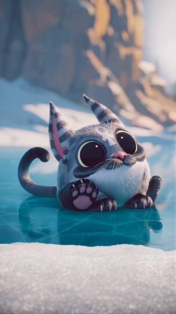 мультфильм про снежного барса кота