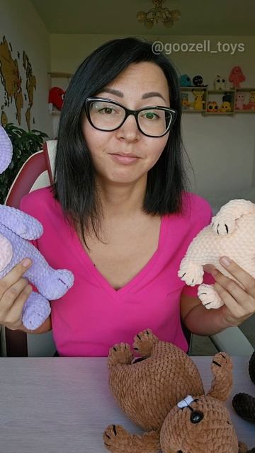 Вязаные игрушки крючком по схеме @goozell_toys смотреть онлайн