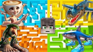 ЛАБИРИНТЫ С ВЫЖИВАНИЕМ ВСЕХ МЕМ БРЕЙНРОТ И СПРУНКОВ В МАЙНКРАФТ