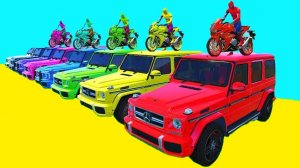 Человек-Паук и Супергерои на Джипах - Испытание на рампе - Мультики про машинки - Мультики для детей