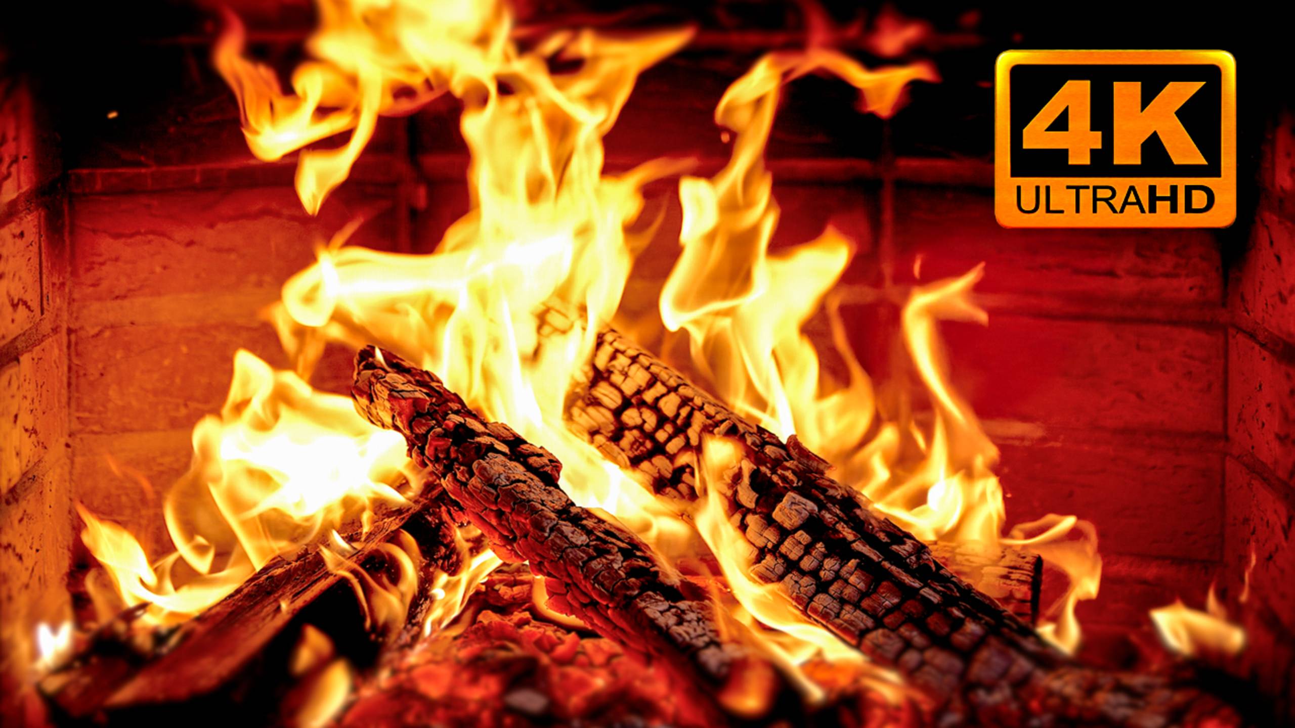 🔥 УЮТНЫЙ КАМИН 4К ULTRA HD