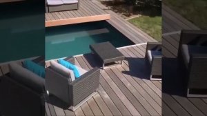 Сдвижная терраса для бассейна на пульте управления