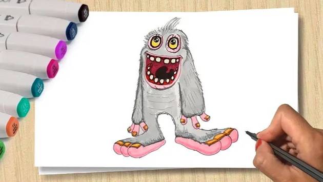 Рисуем My Singing Monsters _ Рисуем Мамунта _ Мои поющие монстры смотреть онлайн