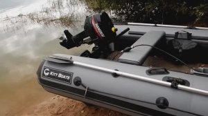 Лодочный мотор HANGKAI 9.8 после первого сезона. Лодка KITT BOATS 350