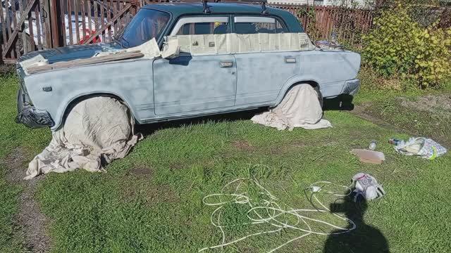 Покраска ваз 2107 1часть