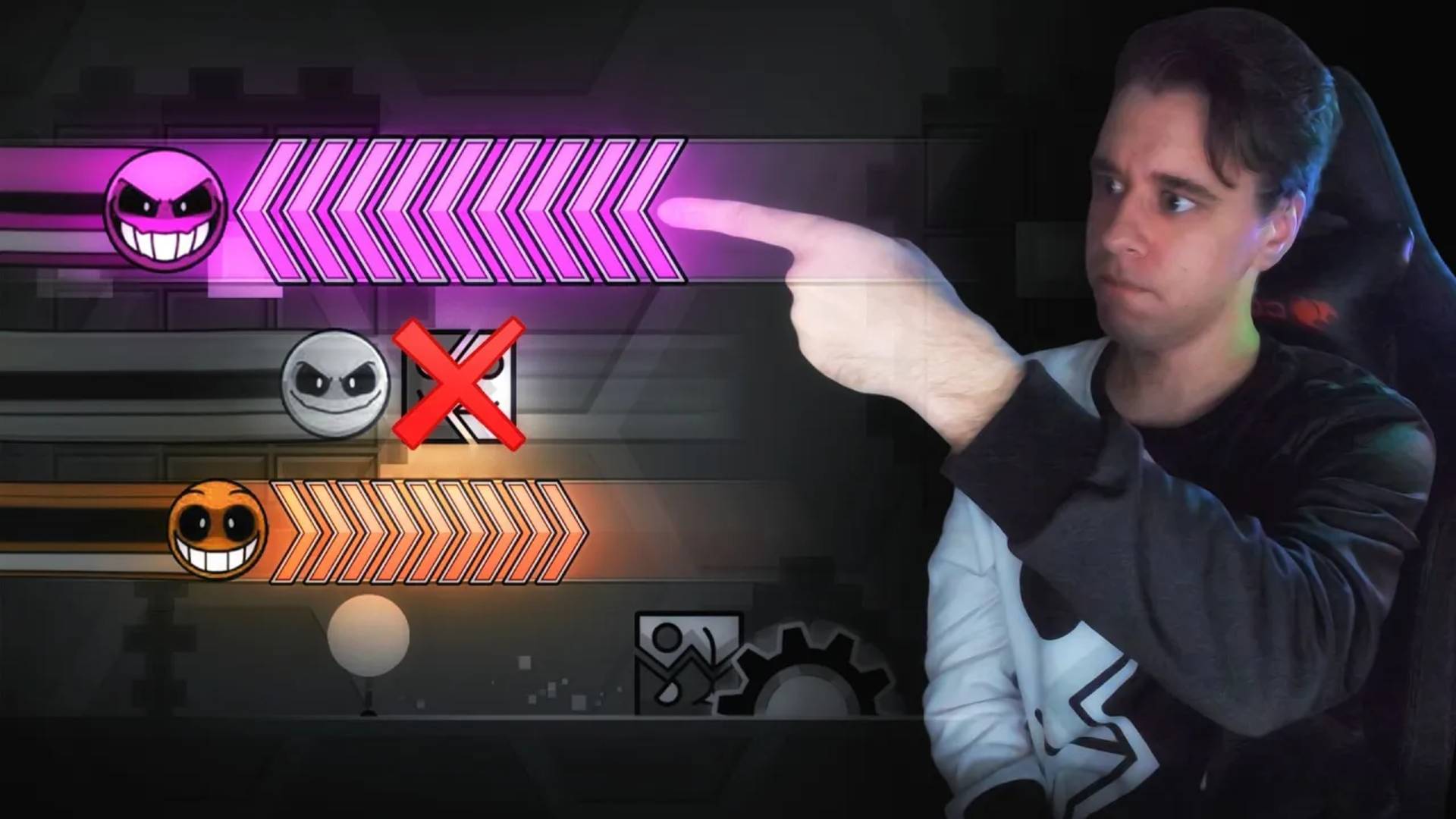 Geometry Dash, но с РАНДОМНЫМИ СОБЫТИЯМИ! смотреть онлайн