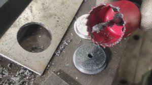 Тест биметаллической коронки по металлу PILORAMA 40мм