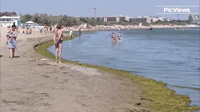 Анапа Центральный пляж сегодня 7 сентября 2025. Обстановка на пляже в Анапе. Погода в Анапе сейчас смотреть онлайн