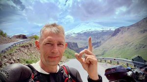 На мотоцикле на Эльбрус - Джилы-СУ. Одиночный дальняк на Баджадж пульсар 180, длинною 3000 км.