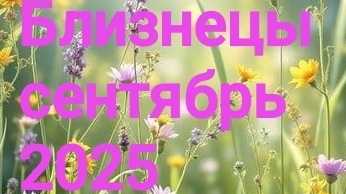 Близнецы. Сентябрь 2025 год. 🍁🍁🍁 смотреть онлайн