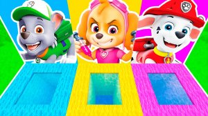 ВЫБЕРИ ПРАВИЛЬНУЮ ЯМУ ПОРТАЛ ЩЕНЯЧИЙ ПАТРУЛЬ в МАЙНКРАФТ ЗОМБАК ЩЕНКИ