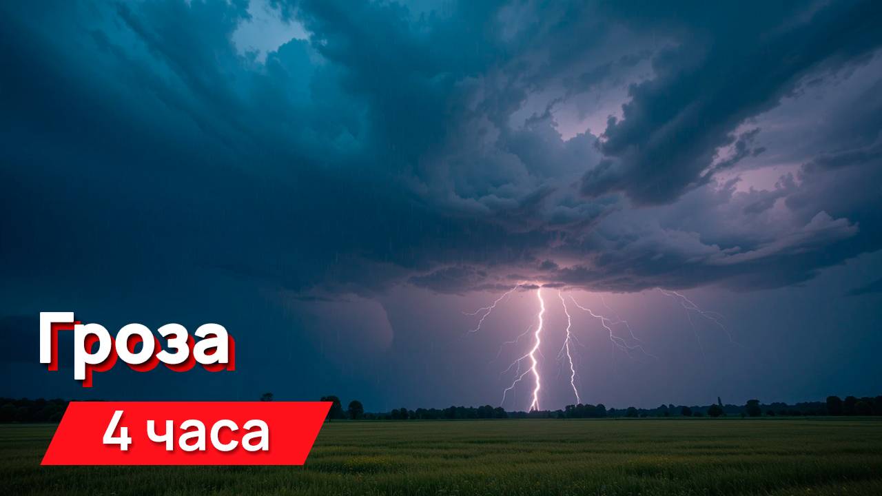 Звуки для соседей - гроза, глухая, раскатистая смотреть онлайн