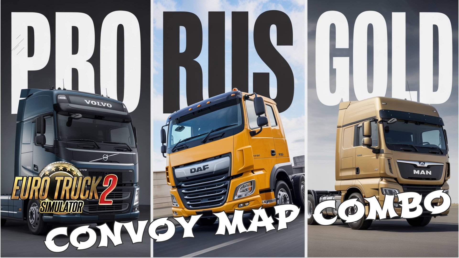 ETS2 | 3 сборки для конвоя 🚛 Convoy Pro, Convoy Russia и Золотая сборка смотреть онлайн