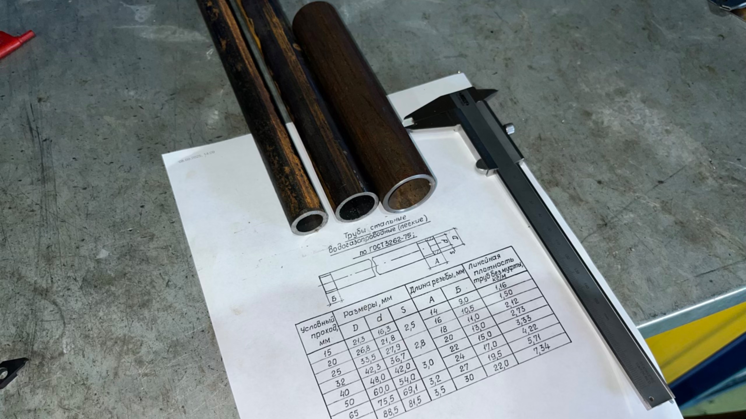 Размеры водопроводных труб по ГОСТу. смотреть онлайн