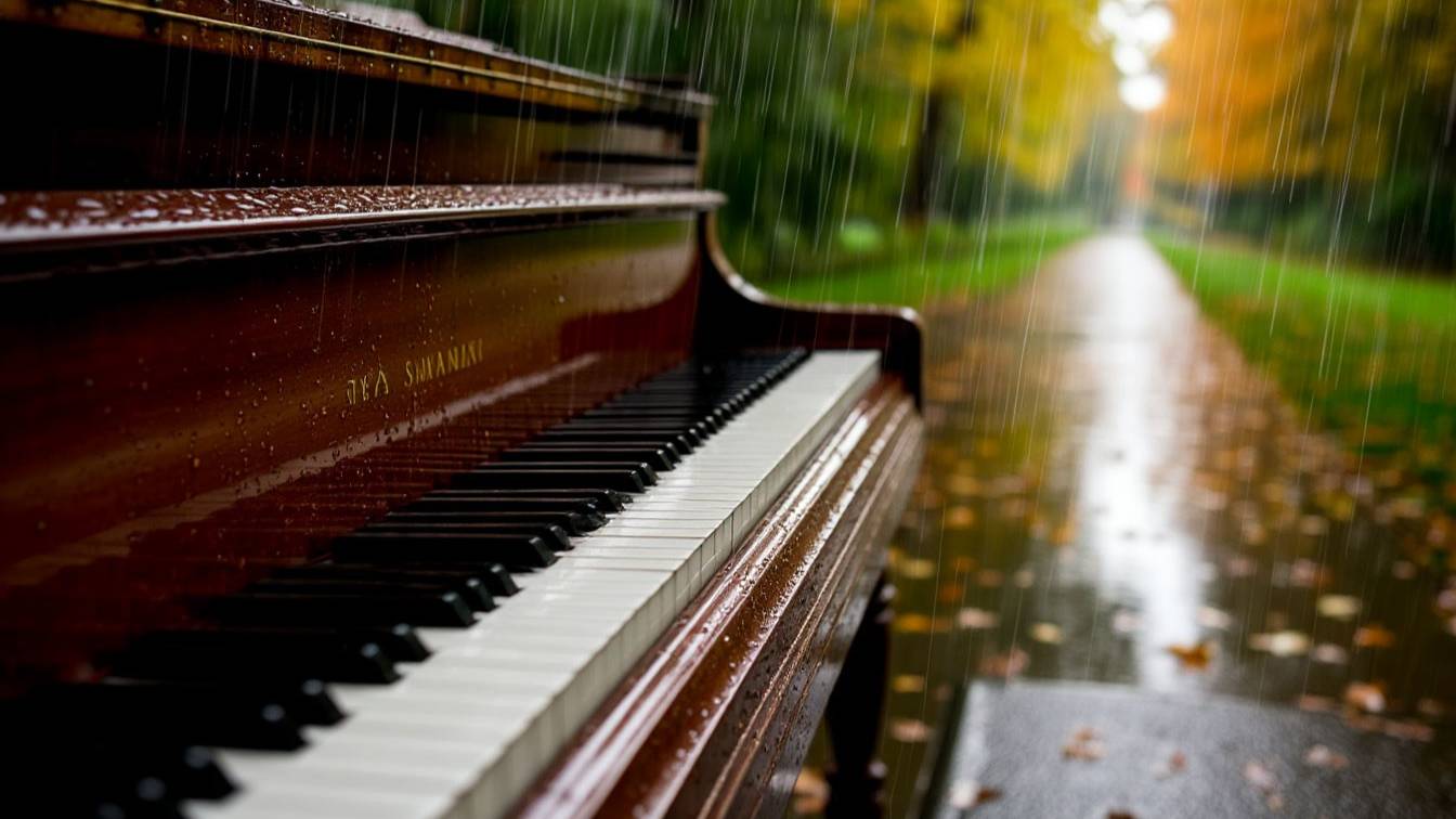 Элегантный Сентябрьский джазовый инструментальный инструмент для сна на фортепиано под успокаивающие смотреть онлайн