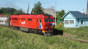 Пассажирские поезда - 10. Нарезка видео пассажирских поездов под разными локомотивами, в разных мест