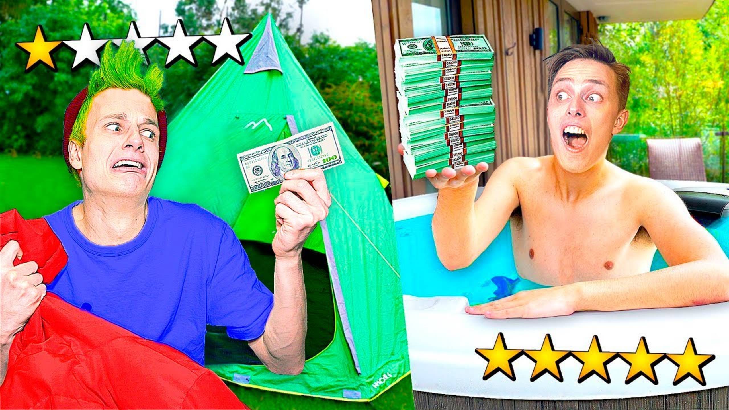 Выходные на 100$ Vs Выходные на 10.000$ ЧЕЛЛЕНДЖ !