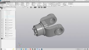 Вилка в Компас-3D