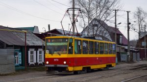 Трамвай Tatra T6B5SU-3170. Покатушки по Барнаулу.