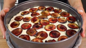 Ни разу не подвёл! Невероятно Нежное Тесто и Сочные Ароматные Сливы. ПИРОГ СО СЛИВАМИ к чаю