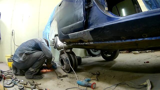 Toyota Platz ремонт порога. смотреть онлайн