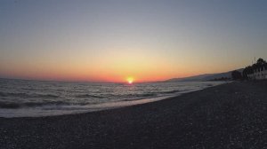 Закат солнца в Абхазии. Сухум