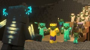 Армия зомби против Стража Вандера ,Майнкрафт анимация