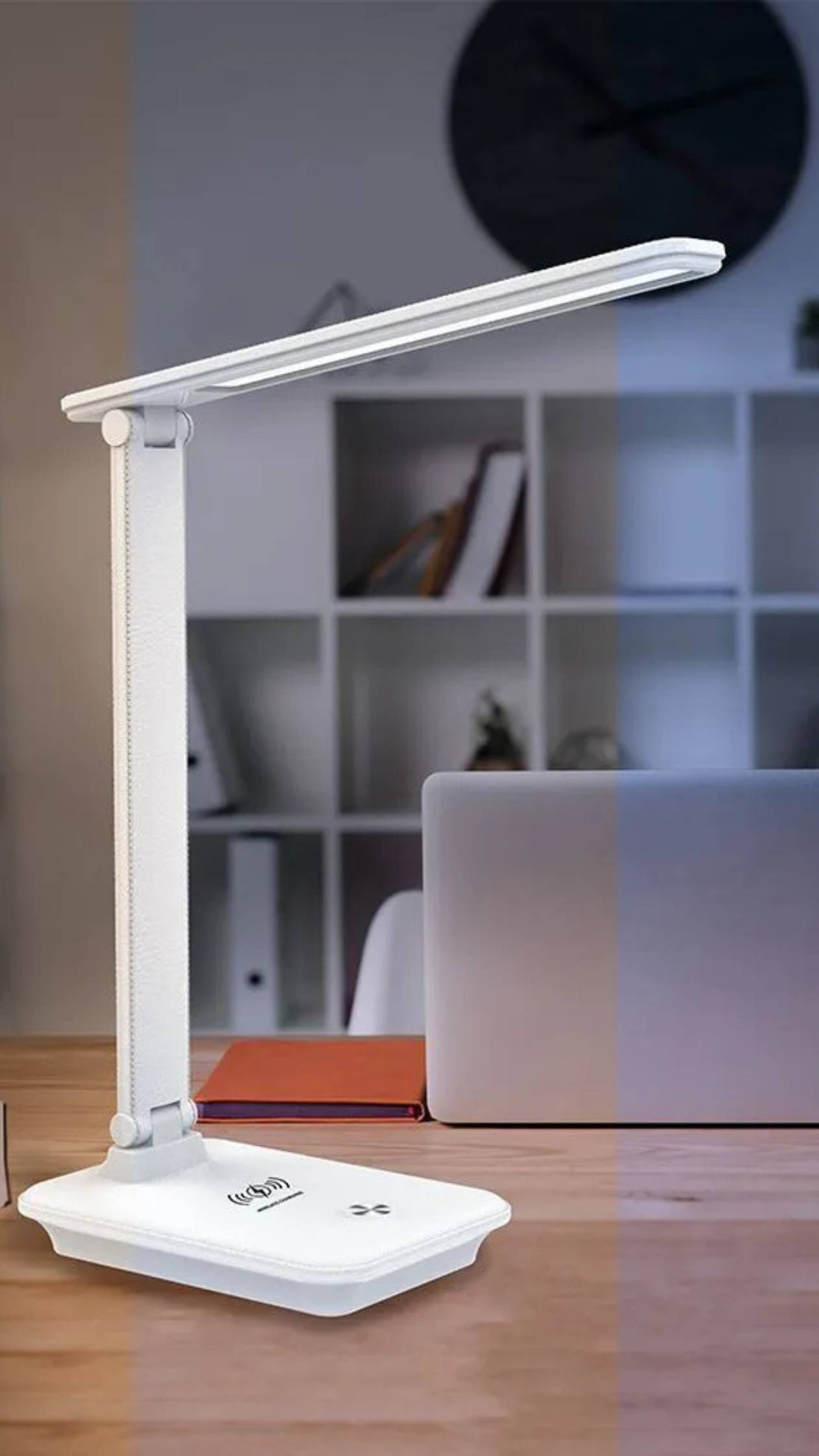 Светильник настольный 25W 3000-6000К белый DE1728