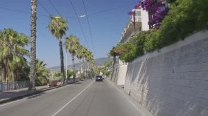 Италия. Живописная поездка вдоль Итальянской Ривьеры границы Италии и Франции в формате 4К