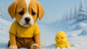 Видео для детей. Уточка и собачка играют, мультики, игрушки. Детское