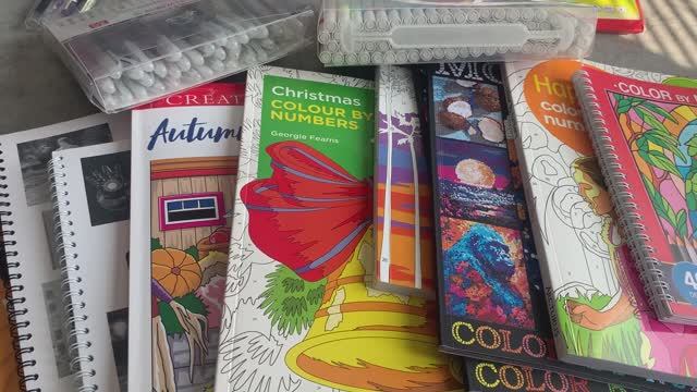 Мои покупки раскрасок и арт материалов. смотреть онлайн