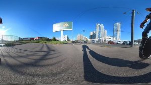 Велодорожка ул. Типанова. 8сентября2025. Санкт-Петербург. Поездка на моноколесе. Видео 360 градусов