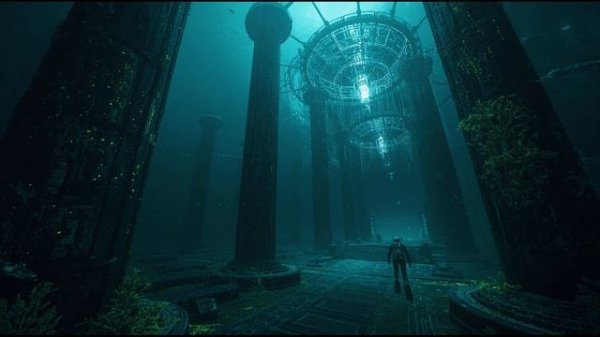 The Silent Archive in the Abyssal Glow 🌊📡 2-Hour Deep Sea Ambience | AI Archive Soundscape