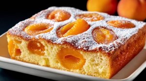 Самый популярный пирог с абрикосами! Вы  будете печь его каждый день! Очень легкий, тает во рту.