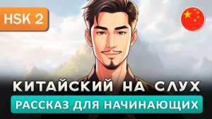 Простой рассказ на Китайском (HSK2):  Учитель Кунг-Фу | Китайский на слух для начинающих 🎧