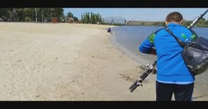 Рыбалка на реке Северский Донец на центральном пляже 3 день.