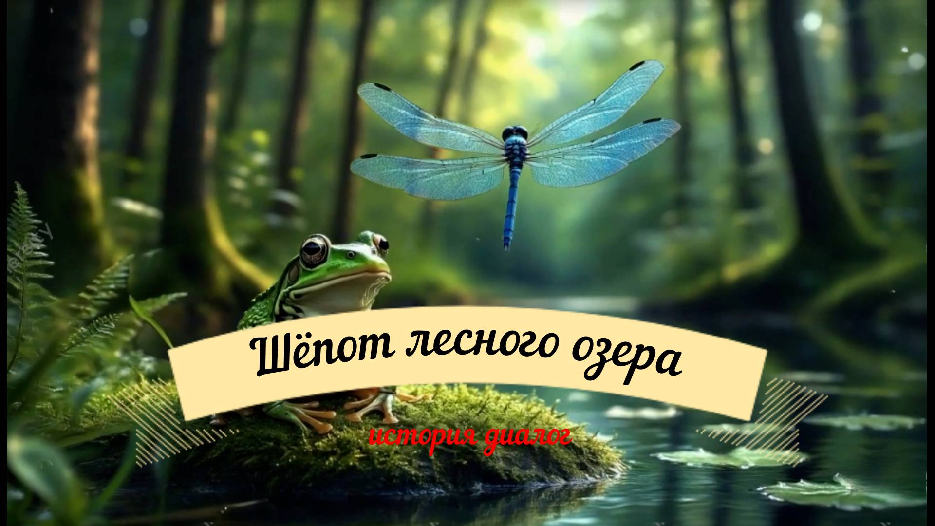 Шёпот лесного озера: Диалог лягушки и стрекозы | Сказка о природе