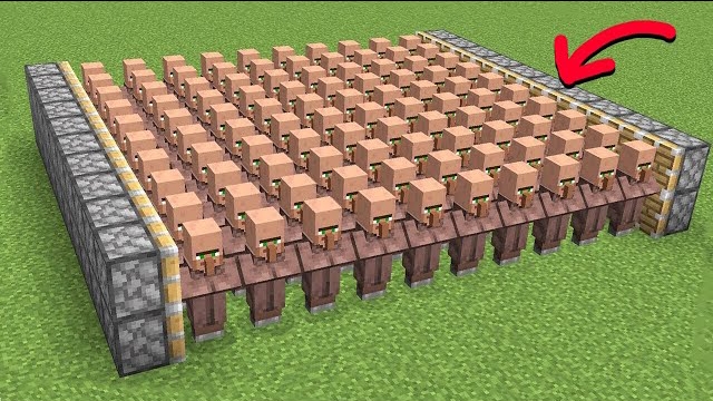 МАЙНКРАФТ ЧЕЛЛЕНДЖ, что смогут 100 жителей деревни вместе взятых = ???