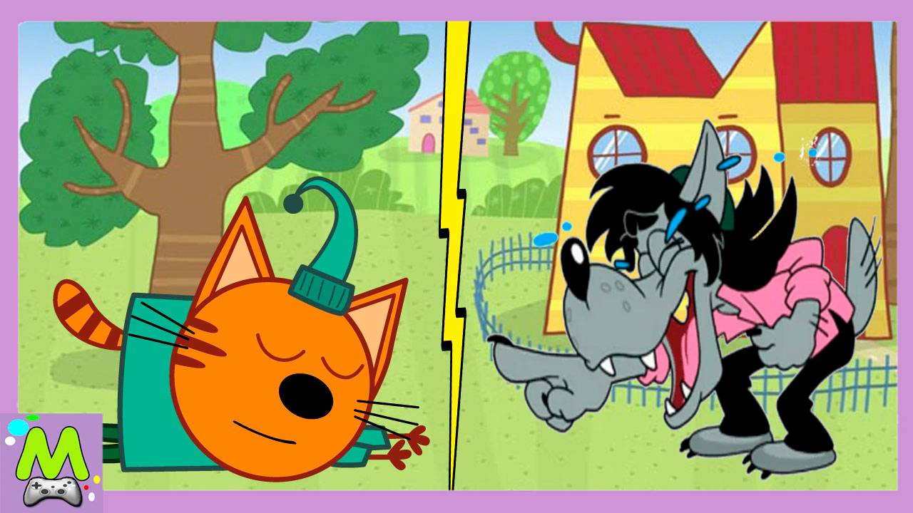 Три Кота против Ну Погоди.Догонялки Коржика и Зайца.Бегалки с Героями Мультфильмов смотреть онлайн